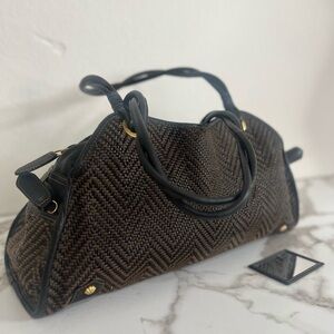 Eric Javits New York Vintage duffle bag purse woven leather tote bag luxury find